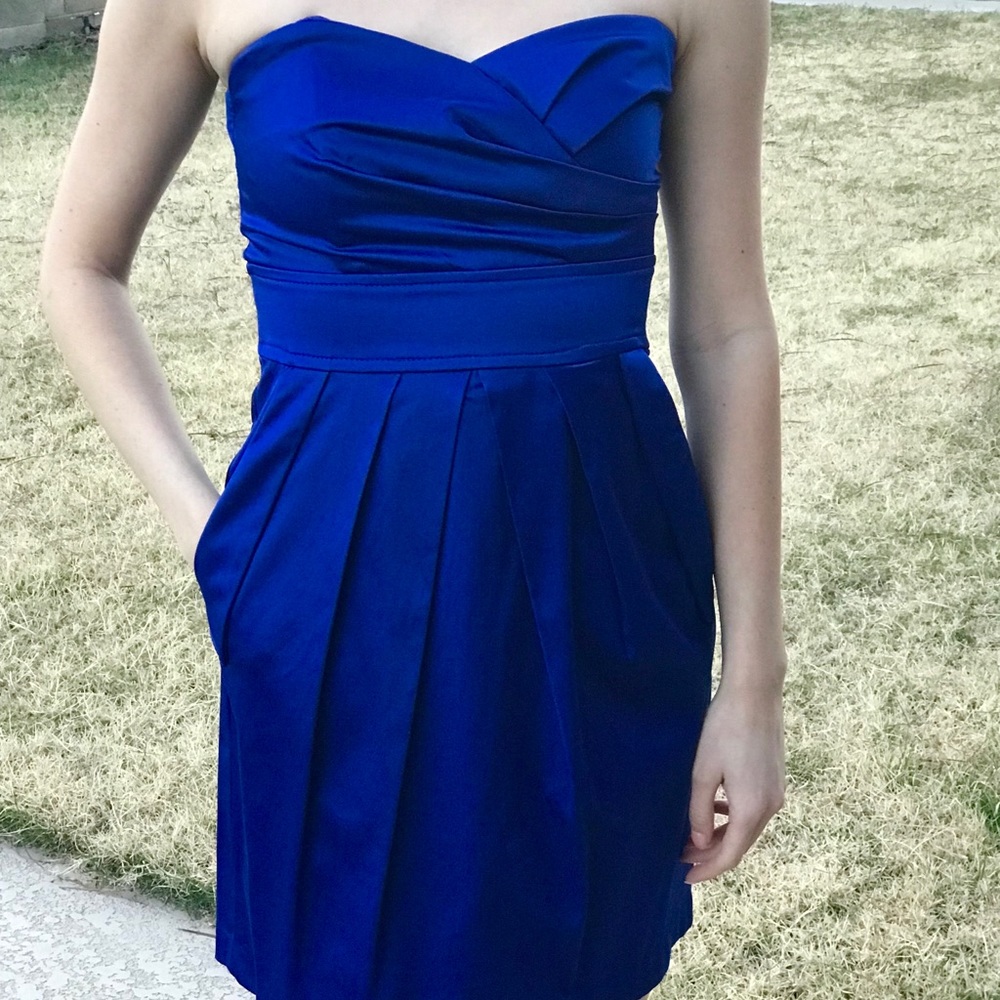 Blue cocktail dress